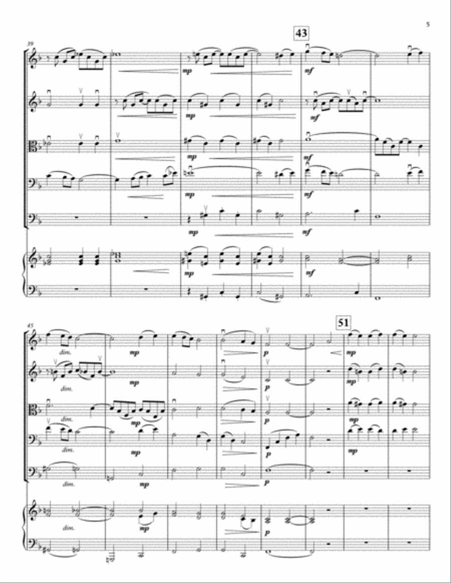 Debussy's Reverie for String Orchestra String Orchestra scores gallery preview page 5