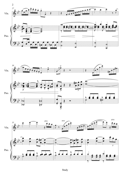 Study - a piece for solo violin and piano image number null