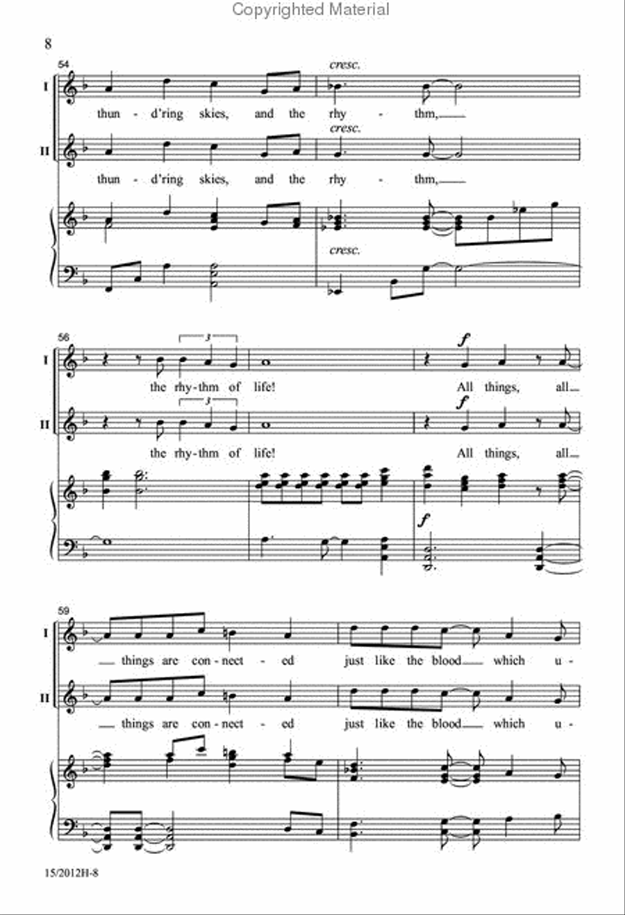 All Things are Connected 2-Part scores gallery preview page 8