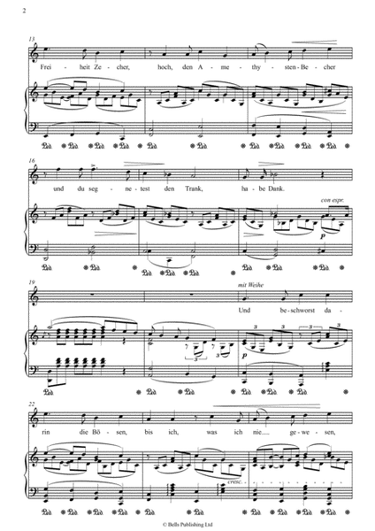 Zueignung, Op. 10 No. 1 (Original key. C Major)