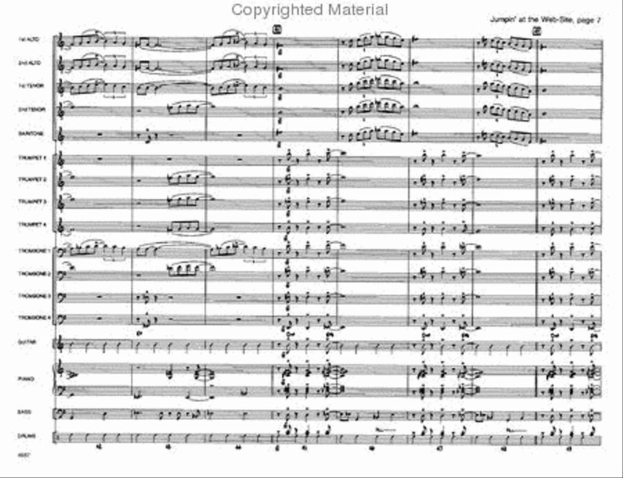 Jumpin' At the Website Jazz Ensemble scores gallery preview page 7
