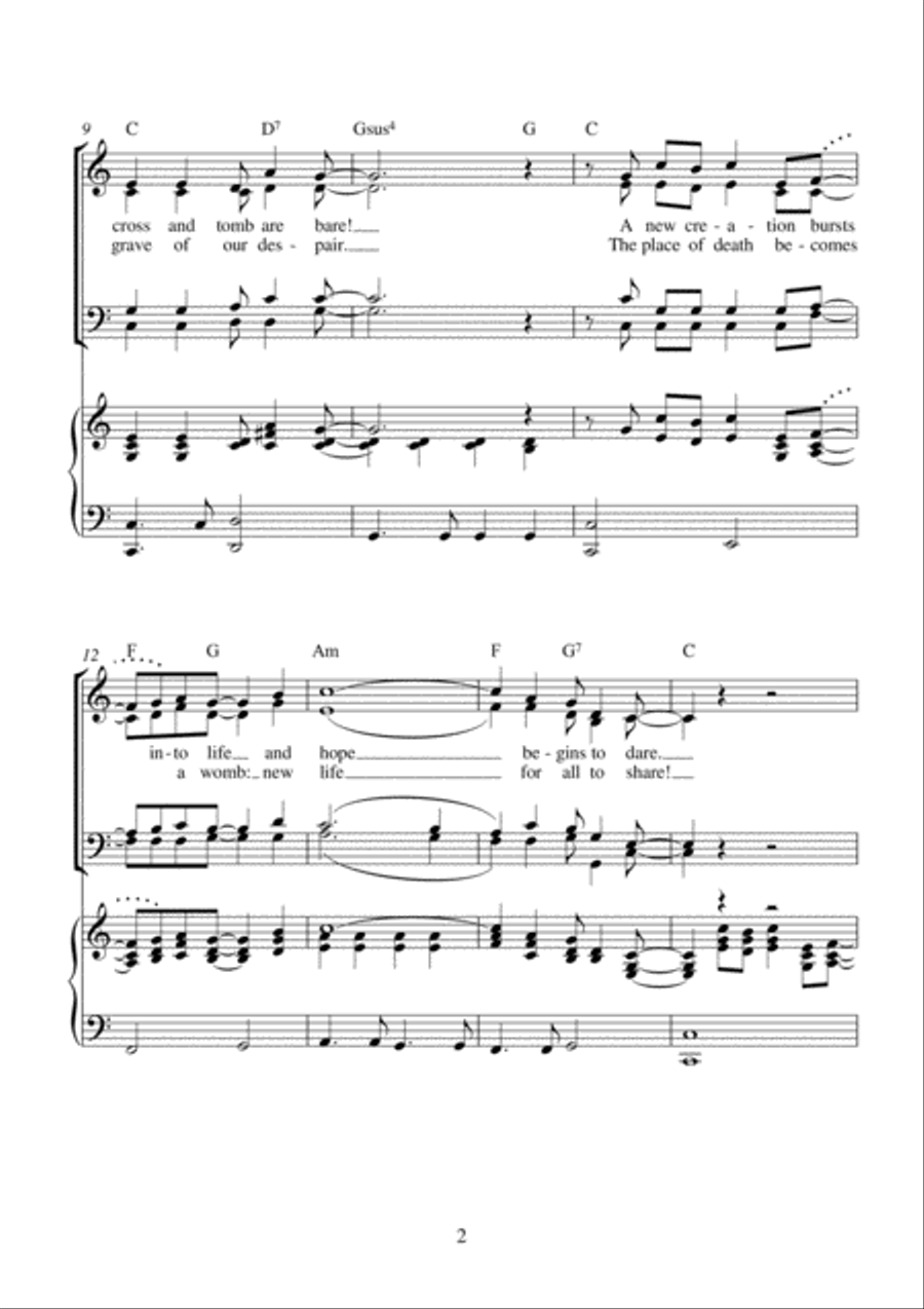 Christ is Alive! 4-Part scores gallery preview page 3