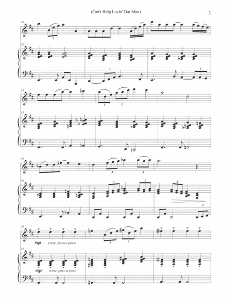 Can't Help Lovin' Dat Man Violin Solo scores gallery preview page 3