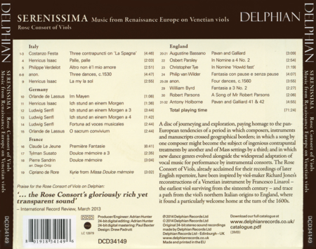 Serenissima: Music From Renais