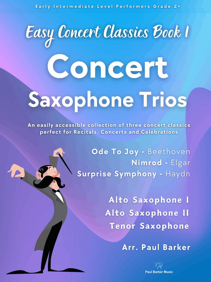 Easy Concert Classics - Saxophone Trios Book 1 Woodwind Trio scores gallery preview page 1