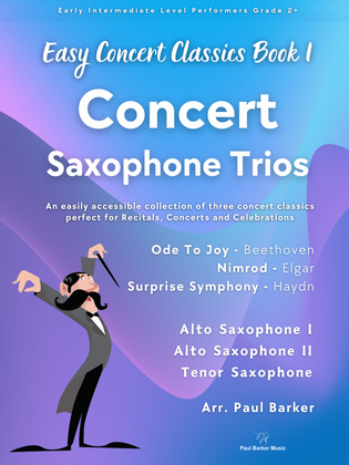 Book cover for Easy Concert Classics - Saxophone Trios Book 1