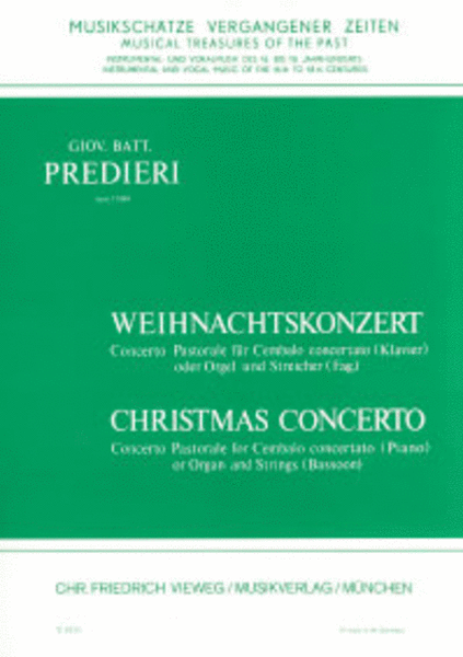 Concerto pastorale fur Cembalo (Orgel) und Streicher