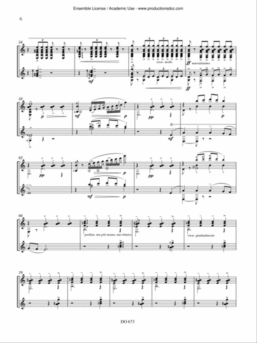 Danza del Molinero, El Circulo Magico, Danza Ritual del Fuego Classical Guitar scores gallery preview page 6