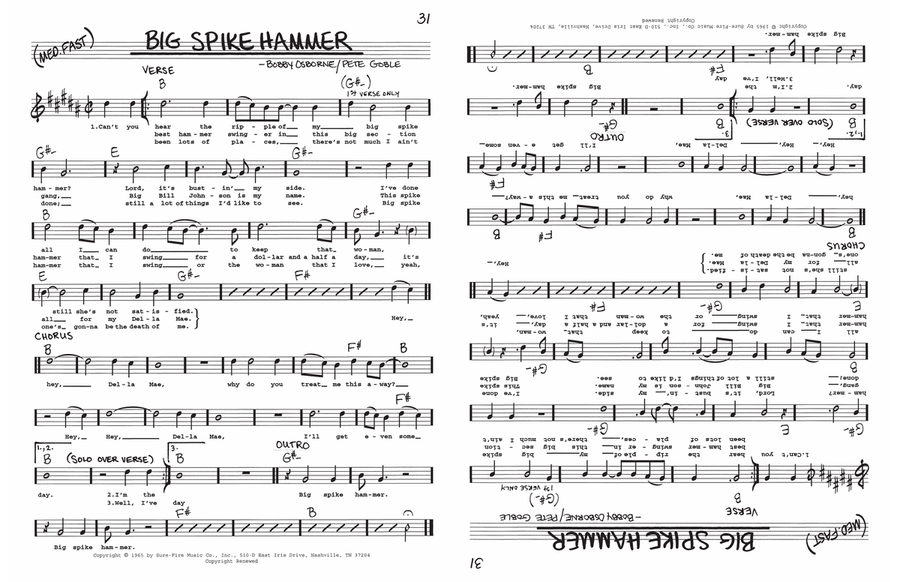 Big Spike Hammer Voice scores gallery preview page 1
