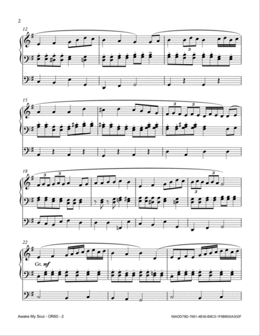 Awake My Soul Awake My Soul Organ Solo scores gallery preview page 2