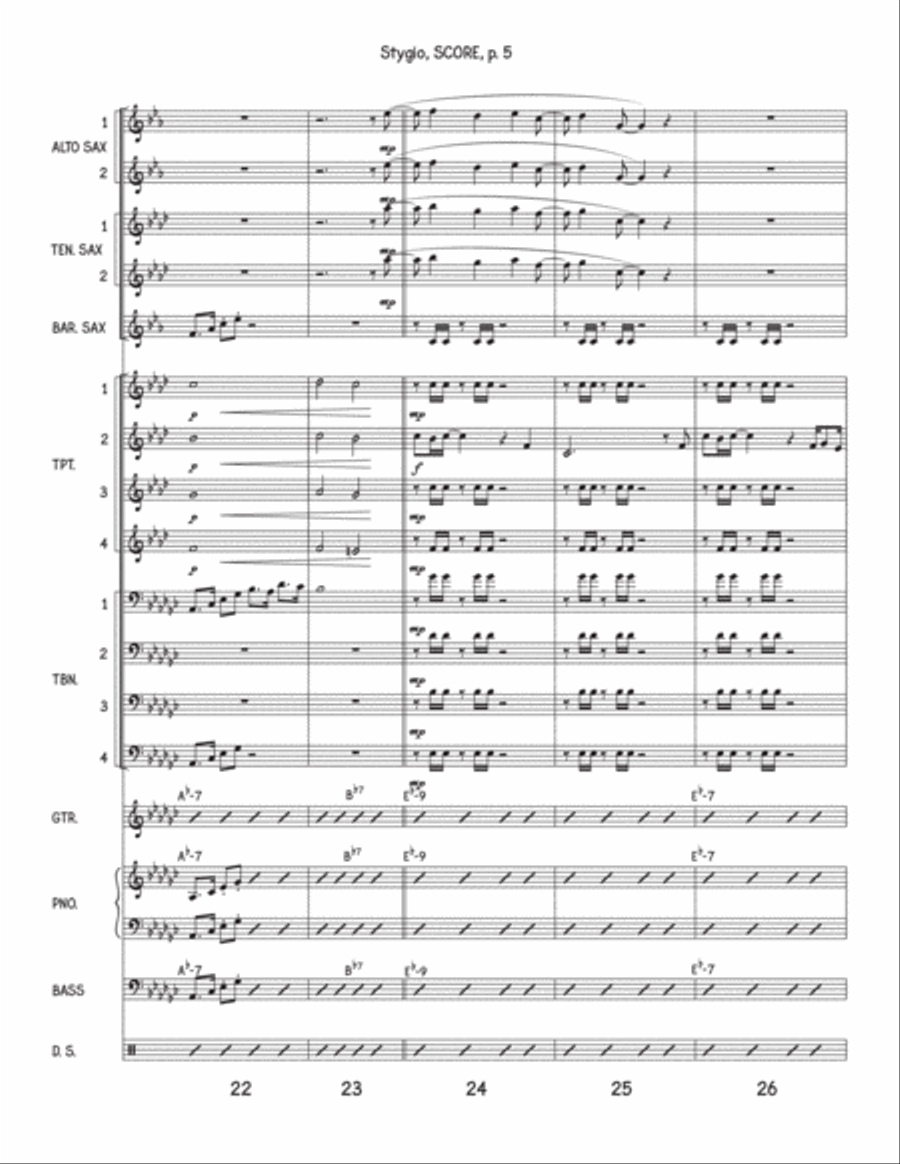 Stygio Jazz Ensemble scores gallery preview page 5