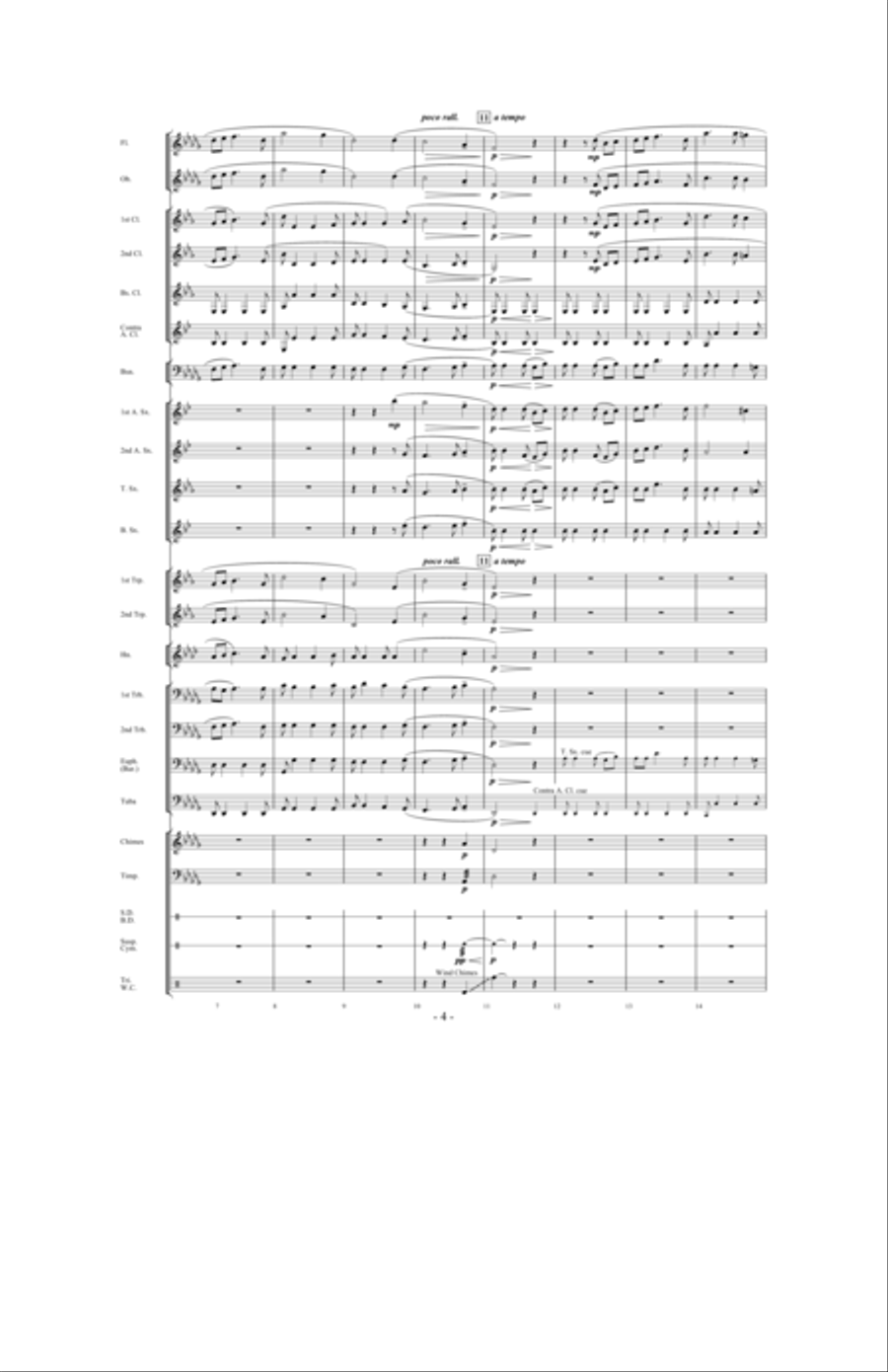 Silent Noon Silent Noon Concert Band scores gallery preview page 3