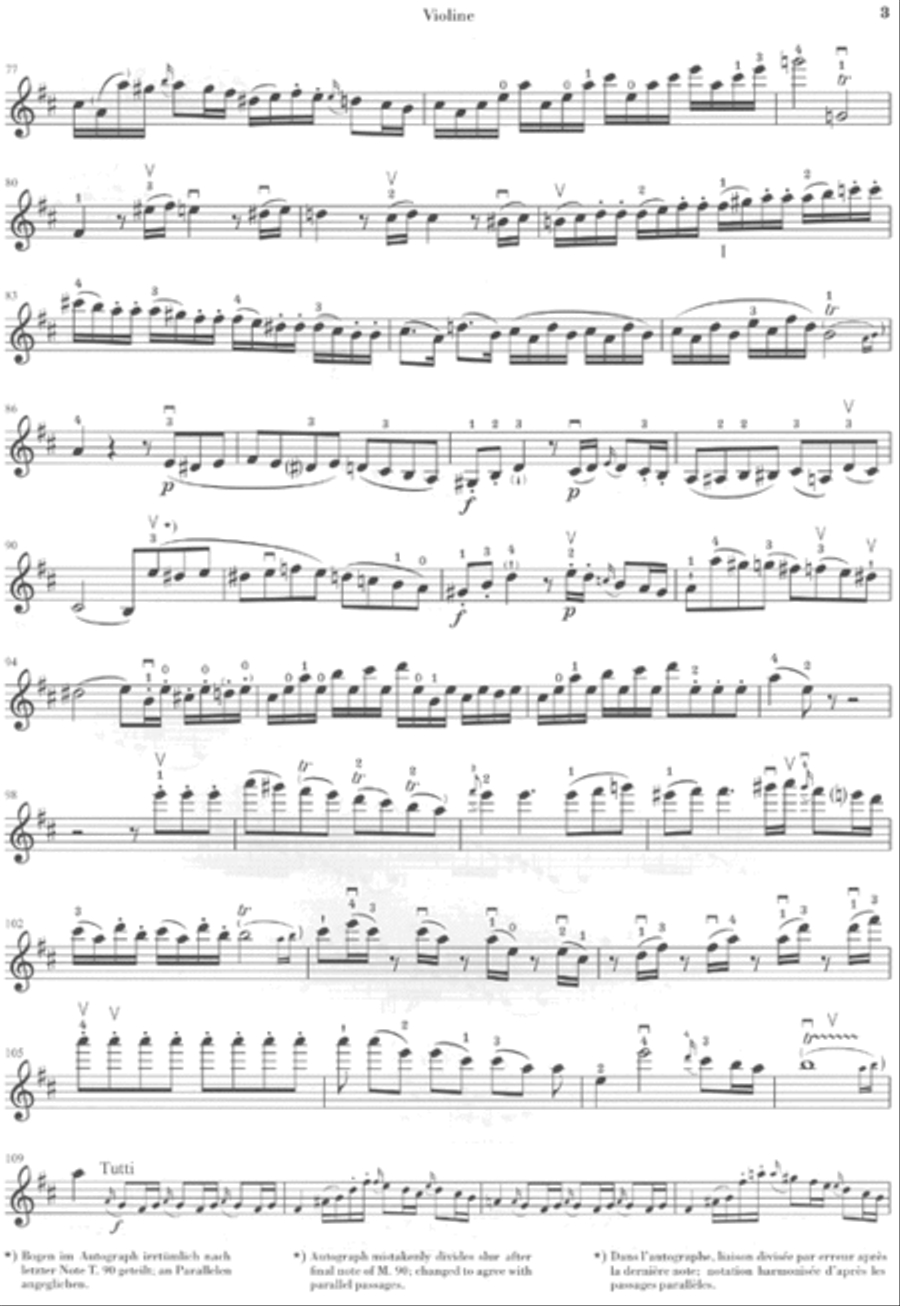 Violin Concerto No. 4 in D Major K218 Violin Solo scores gallery preview page 7
