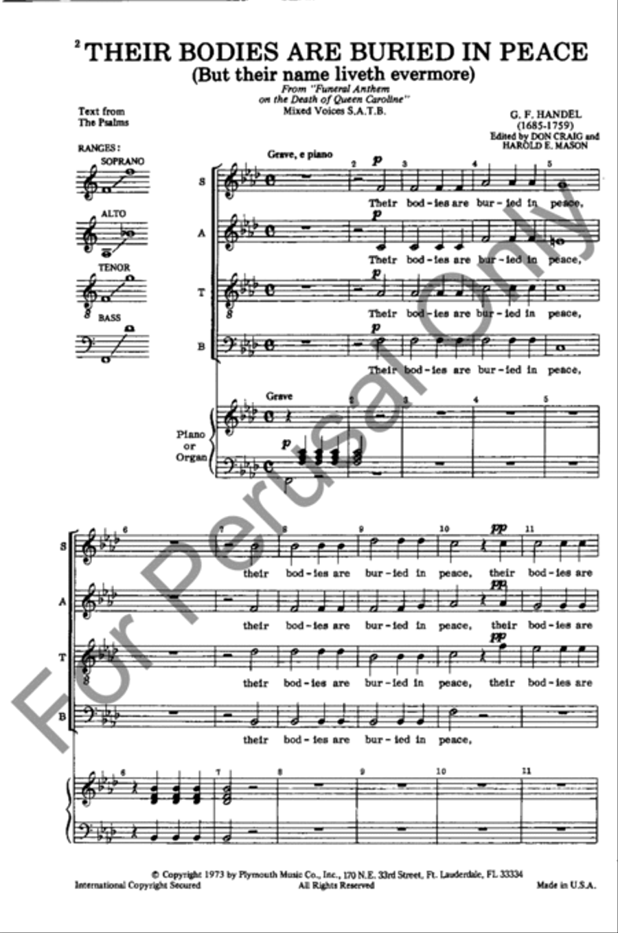 Their Bodies Are Buried In Peace 4-Part scores gallery preview page 2