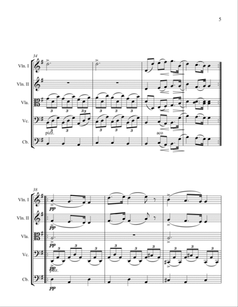 Moments Musicaux I Moments Musicaux I String Orchestra scores gallery preview page 5
