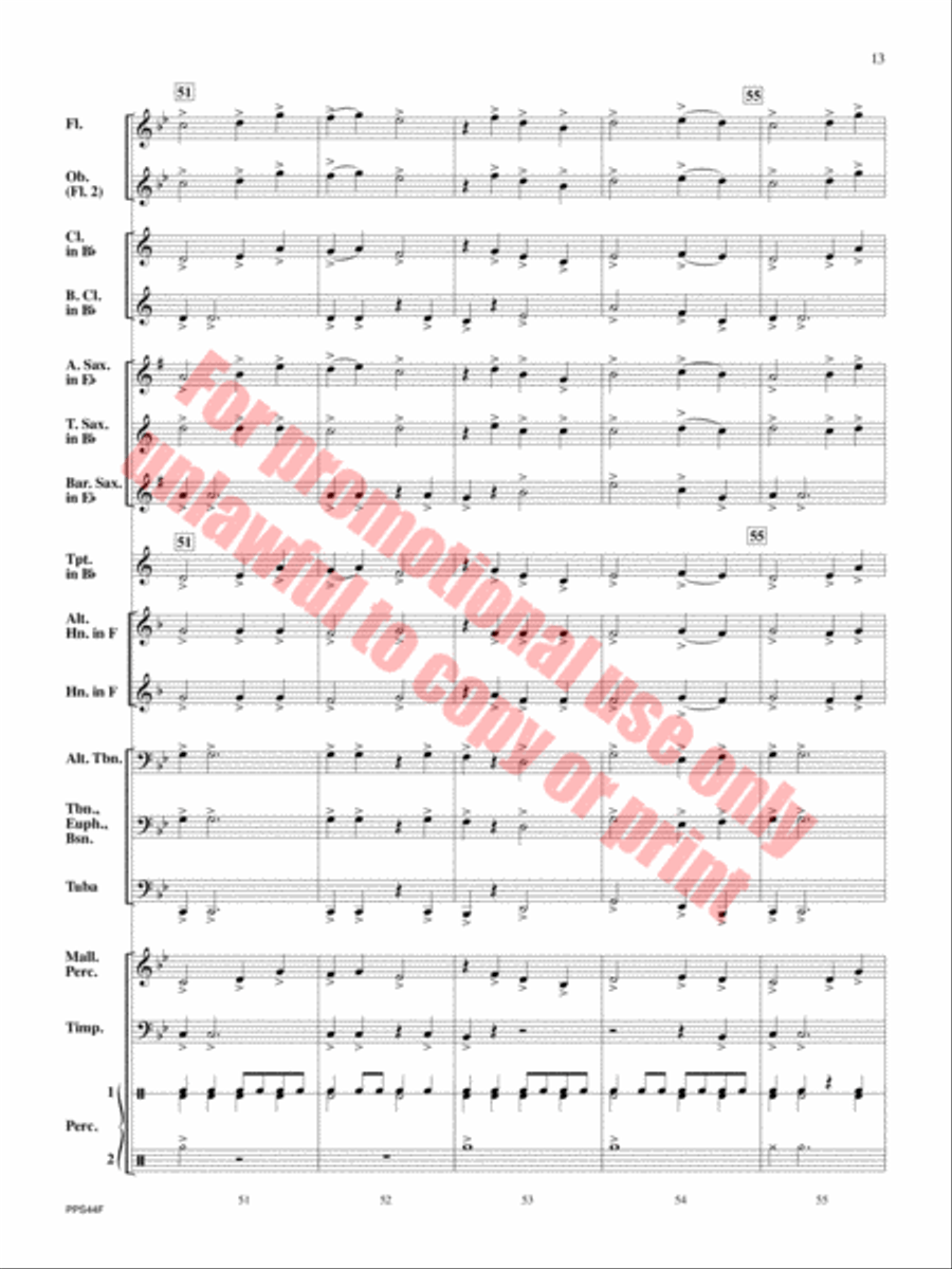 Oceanus Oceanus Concert Band scores gallery preview page 14