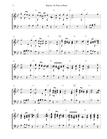 Rejoice, Ye Pure in Heart (Rejoice, O Pilgrim Throng) - for 2-octave handbell choir image number null