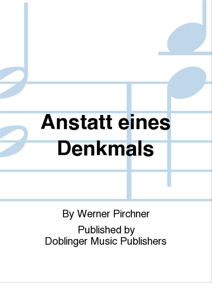 Anstatt eines Denkmals... Flute Solo scores gallery preview page 1