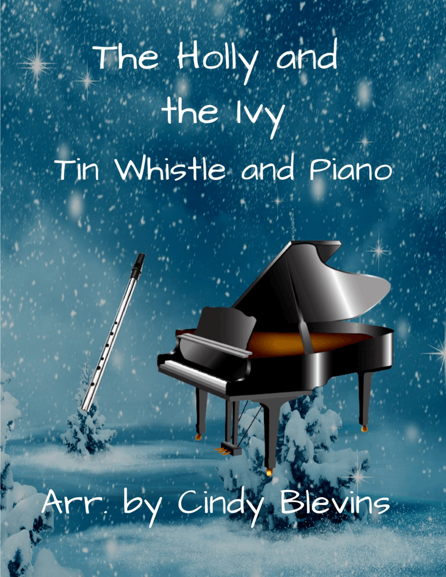 The Holly And the Ivy, Piano and Tin Whistle (D) Piano scores gallery preview page 1