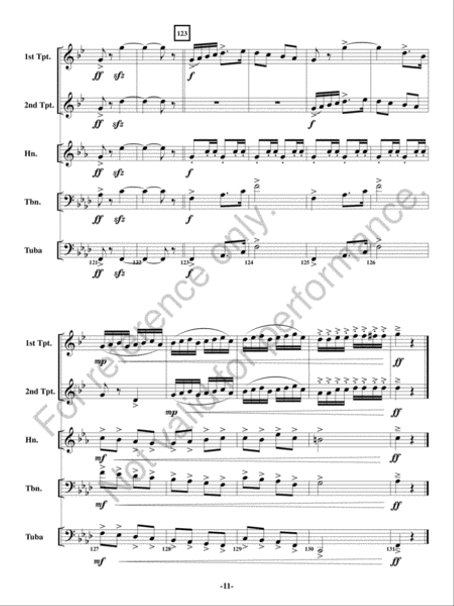 Malevolent March Malevolent March Brass Quintet scores gallery preview page 12