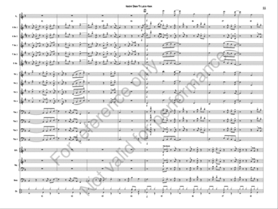 Headin Down To Lucie-Town Jazz Ensemble scores gallery preview page 13
