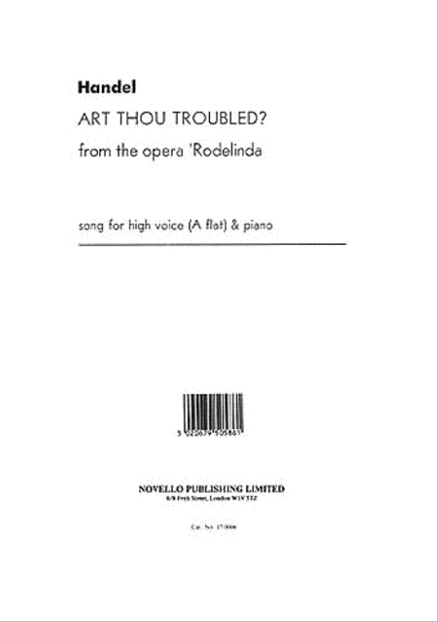 Handel: Art Thou Troubled (High Voice)