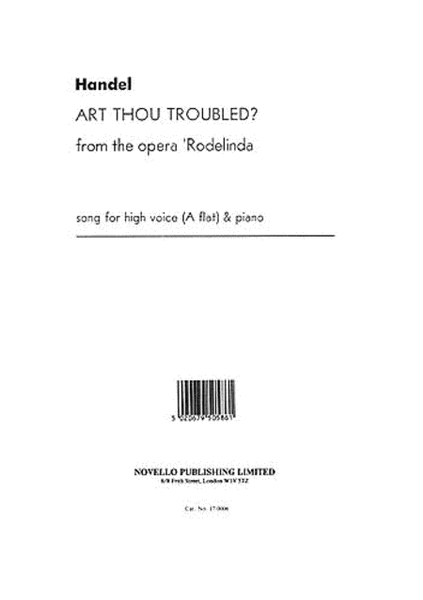 Handel: Art Thou Troubled (High Voice)
