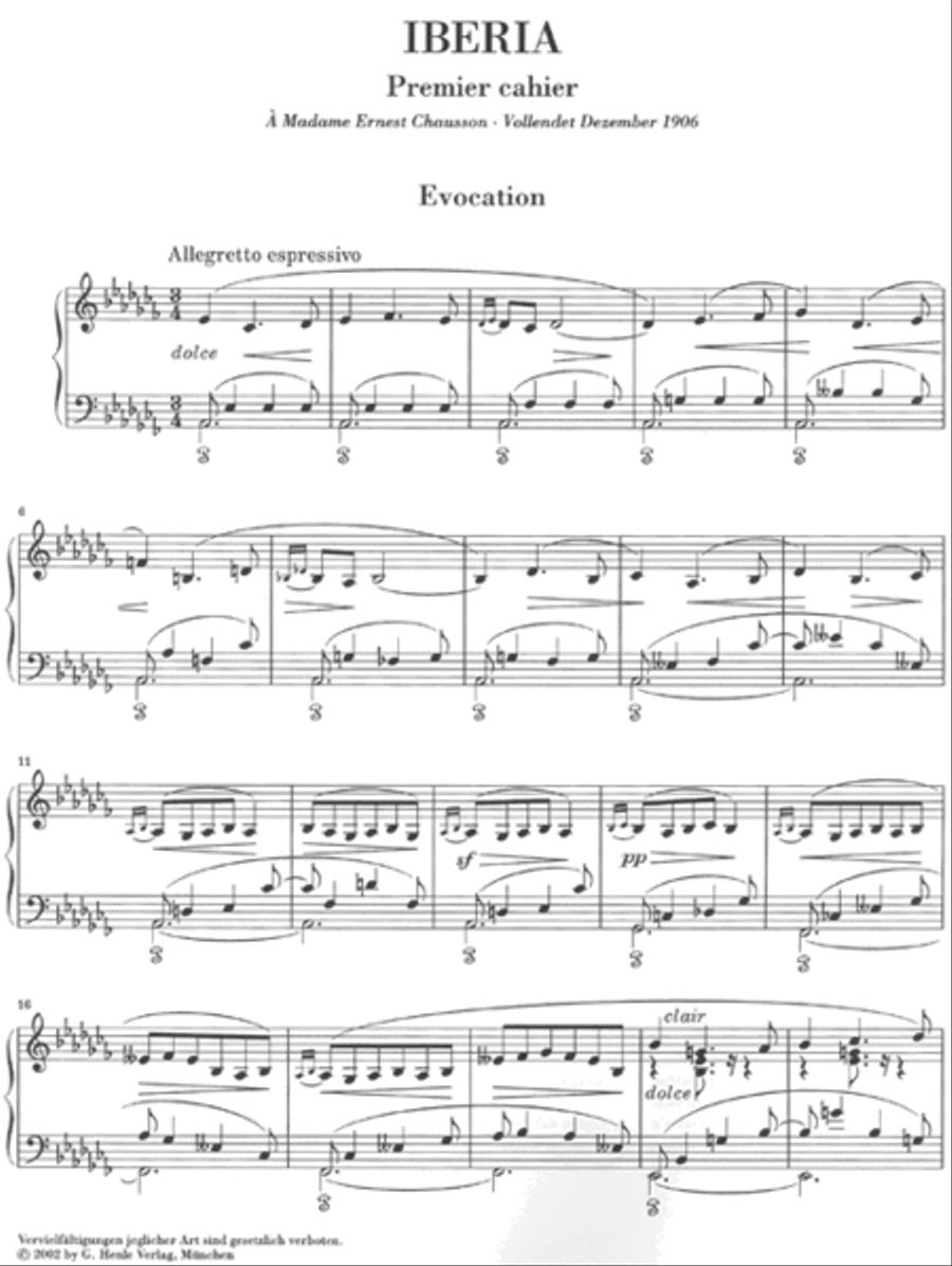 Iberia – First Book Piano Solo scores gallery preview page 2