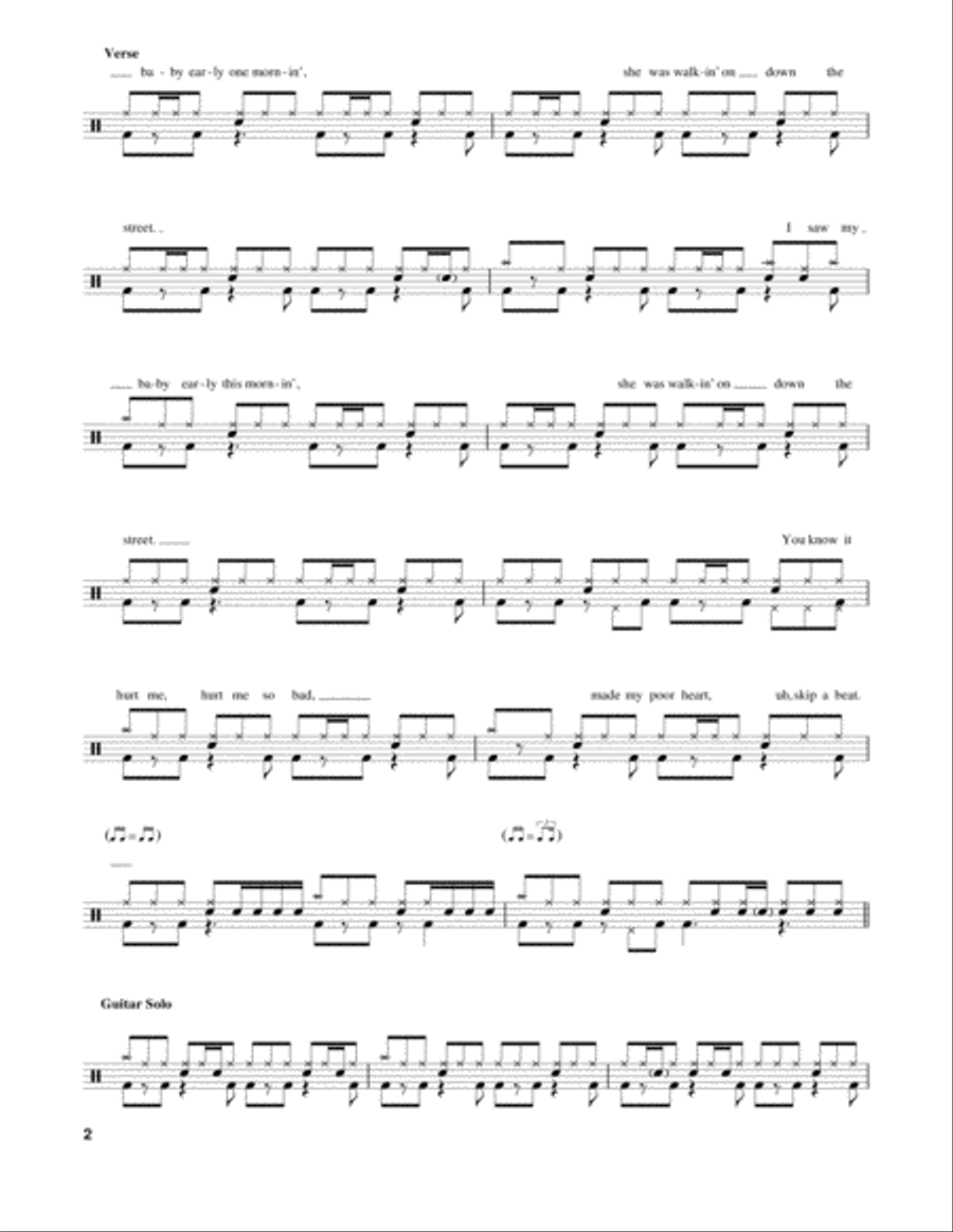 The Sky Is Crying The Sky Is Crying Drum Set scores gallery preview page 2