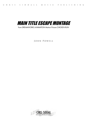 Book cover for Chicken Run - Main Title Escape Montage