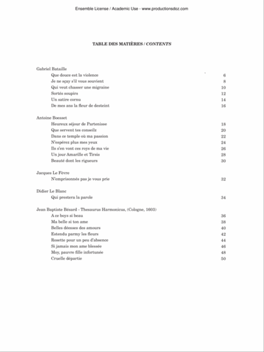 Airs de cour, vol. 2 Classical Guitar scores gallery preview page 2