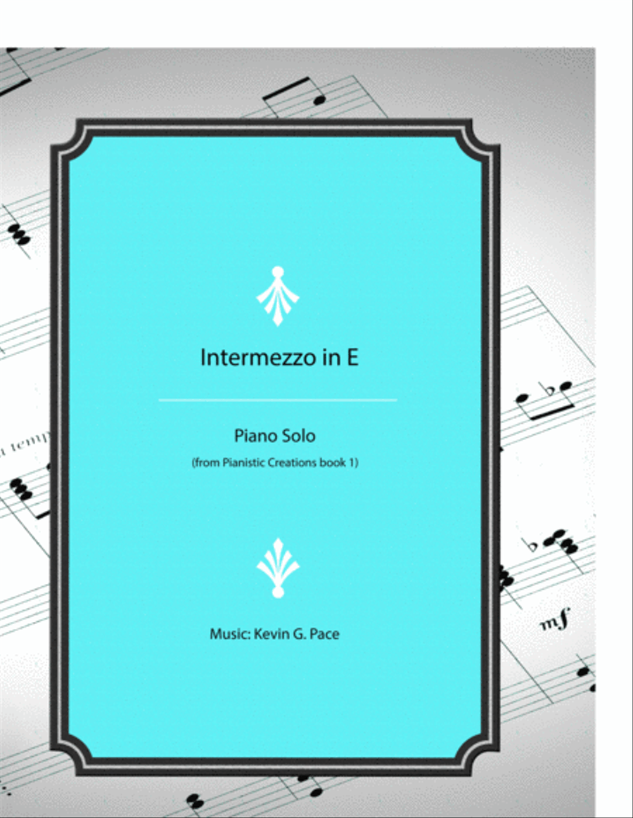 Intermezzo in E - original piano solo image number null