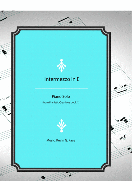 Intermezzo in E - original piano solo image number null