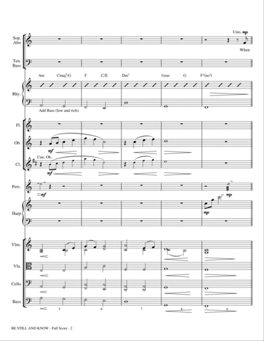 Be Still And Know - Full Score Choir scores gallery preview page 2