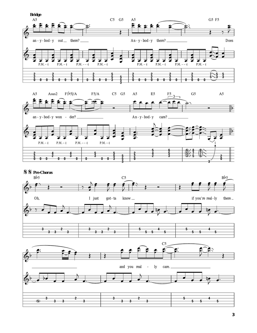 Foolin' Acoustic Guitar scores gallery preview page 3