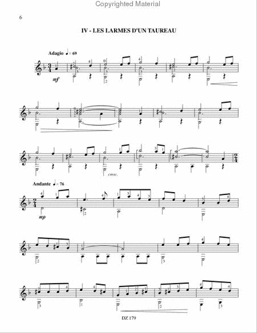 Le monde des animaux Classical Guitar scores gallery preview page 2