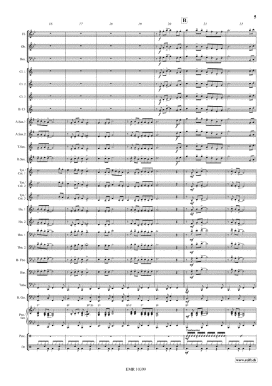 She'll Be Coming Round The Mountain Concert Band scores gallery preview page 6
