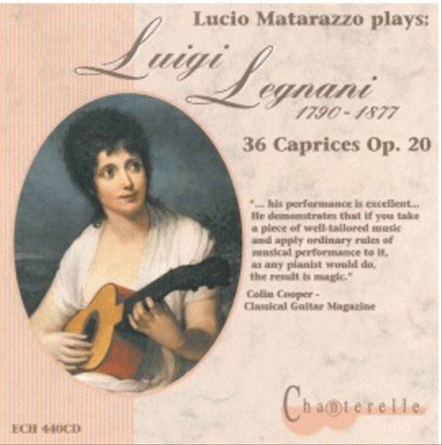 Luigi Legnani: 36 Caprices Op. 20 CD scores gallery preview page 1