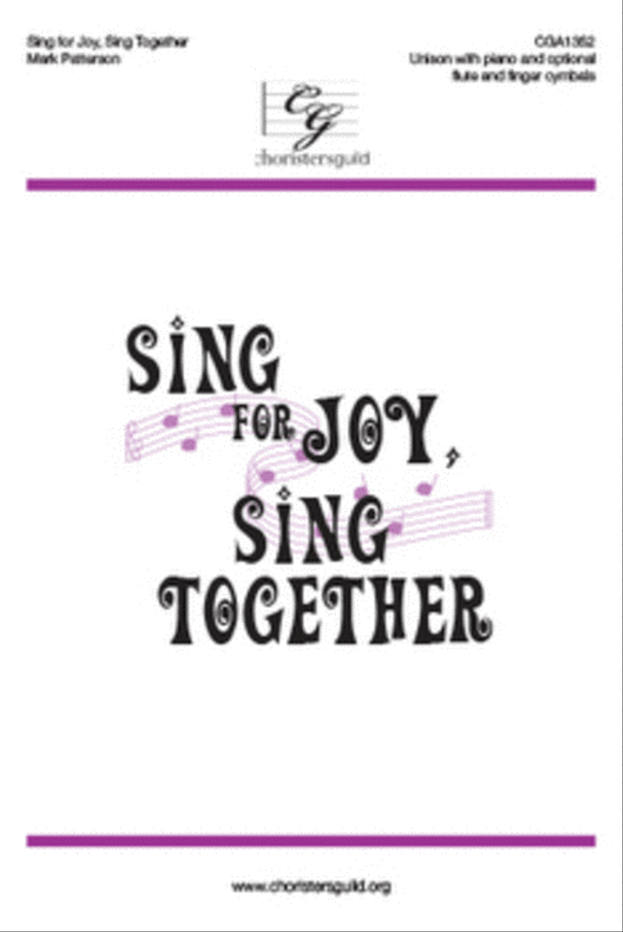 Sing for Joy, Sing Together 2-Part scores gallery preview page 1
