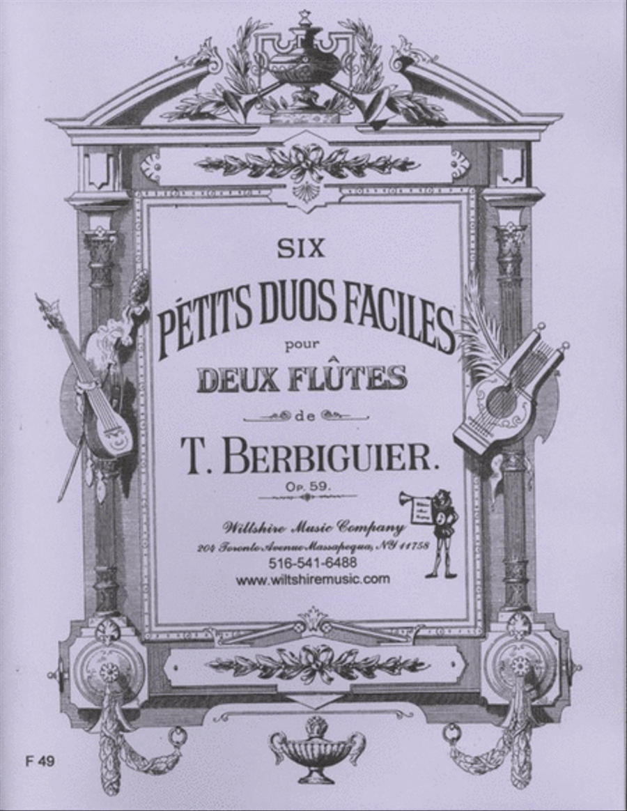6 Petits Duets Faciles 6 Petits Duets Faciles Flute Duet scores gallery preview page 1