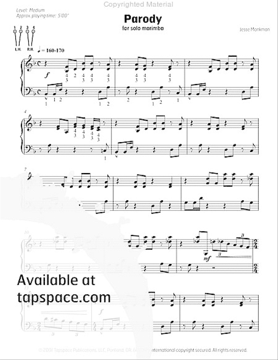Parody Parody Marimba scores gallery preview page 4