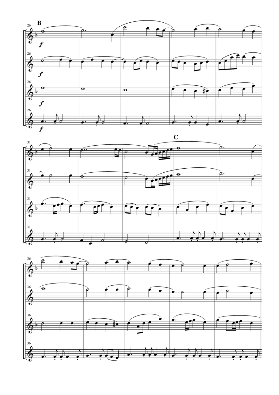 My Heart Will Go On (Love Theme from Titanic) Woodwind Quartet scores gallery preview page 5