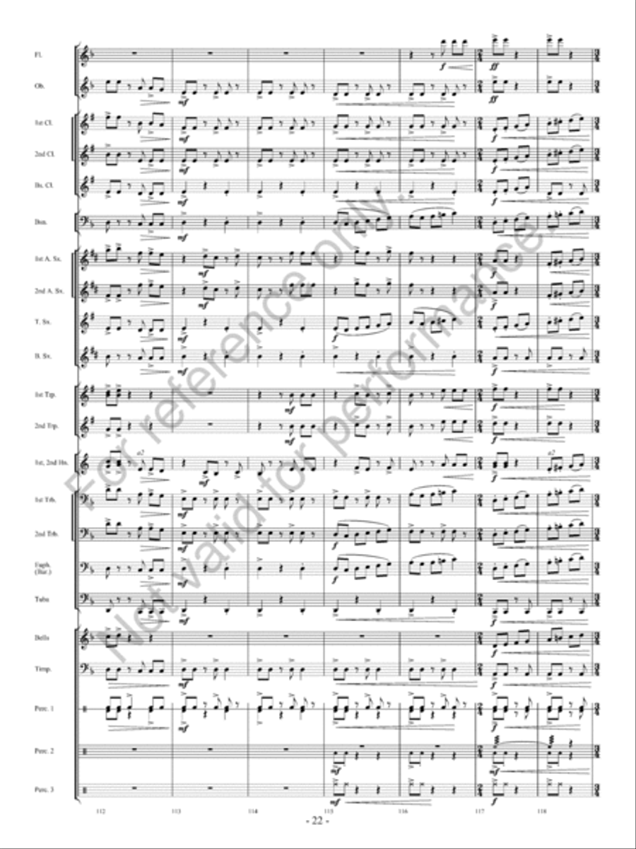 Avalanche! Concert Band scores gallery preview page 23