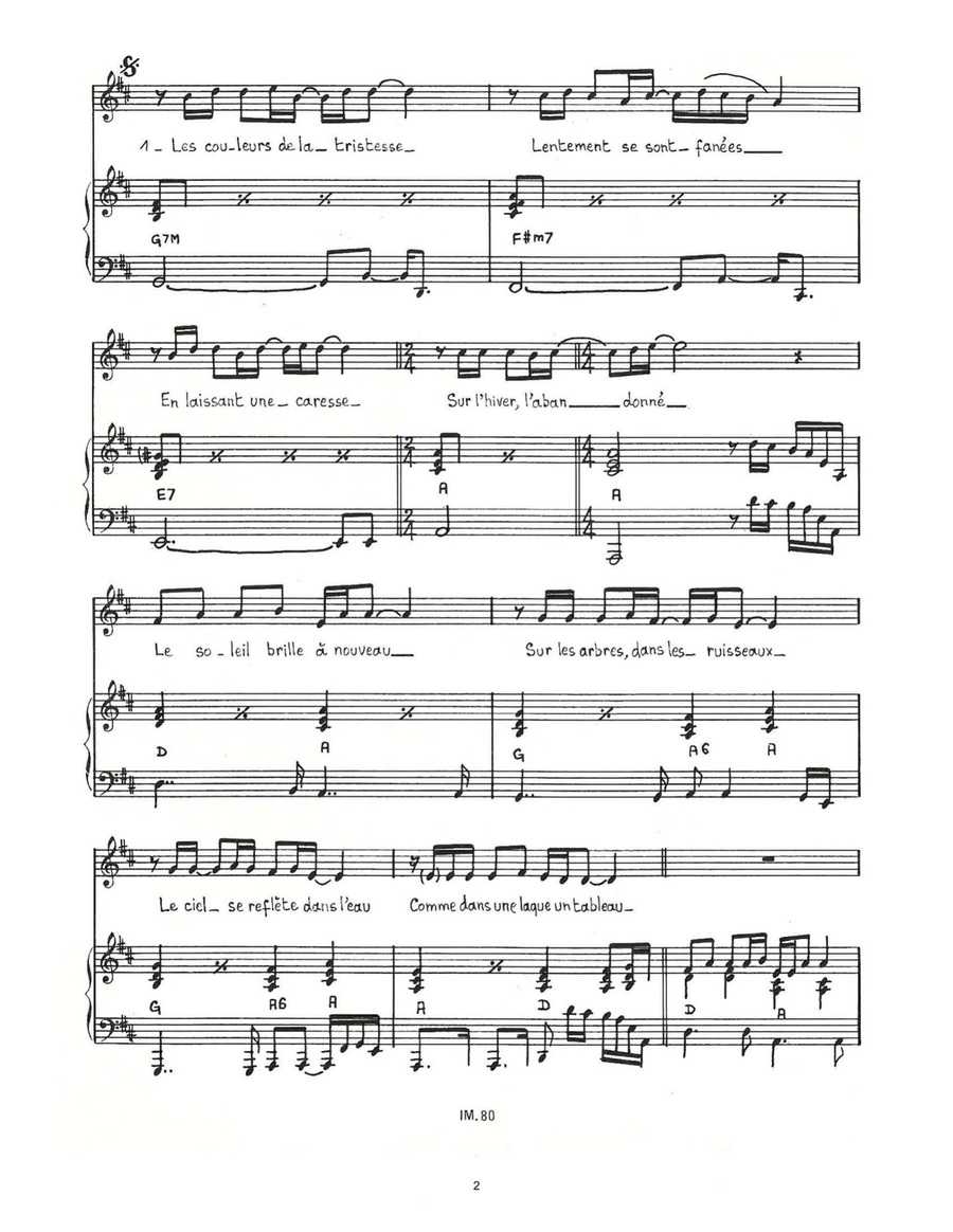 La Lanterne Du Salon Piano, Vocal scores gallery preview page 2
