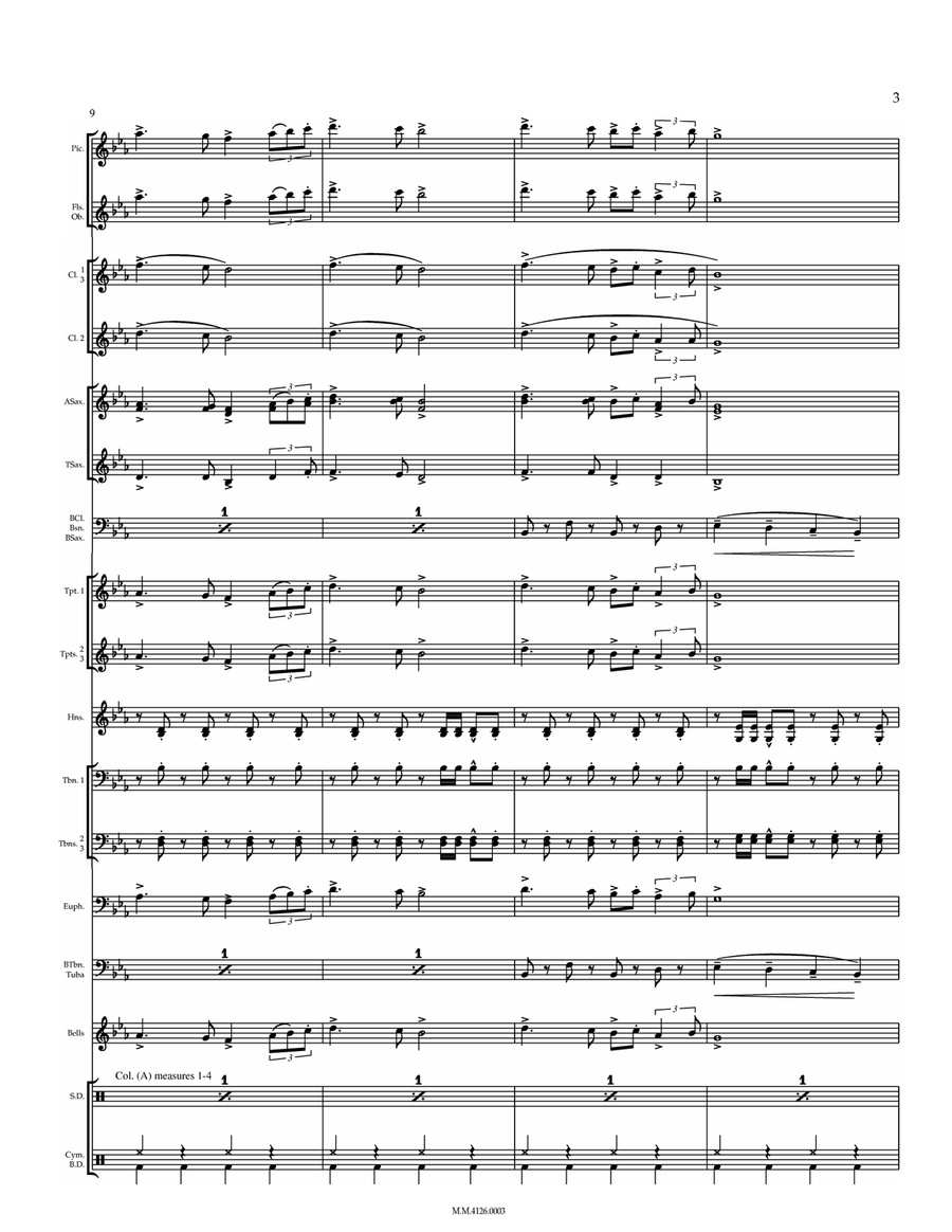 The Grand Central March Concert Band scores gallery preview page 3