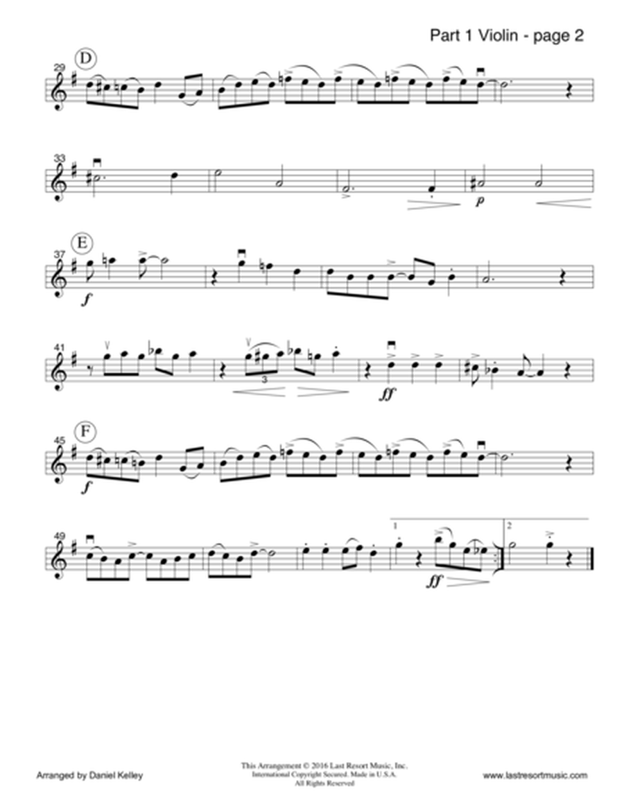Everybody Step for String Trio- Violin, Violin, Cello