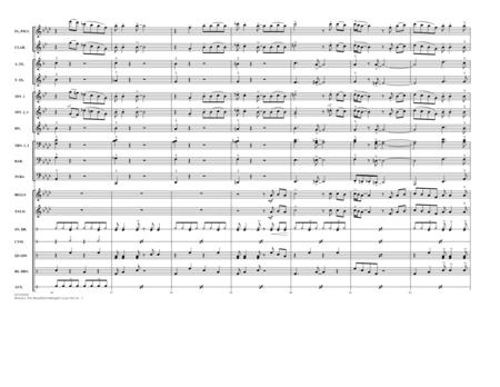 America, The Beautiful/Hallelujah I Love Her So (arr. Michael Brown) - Conductor Score (Full Score)