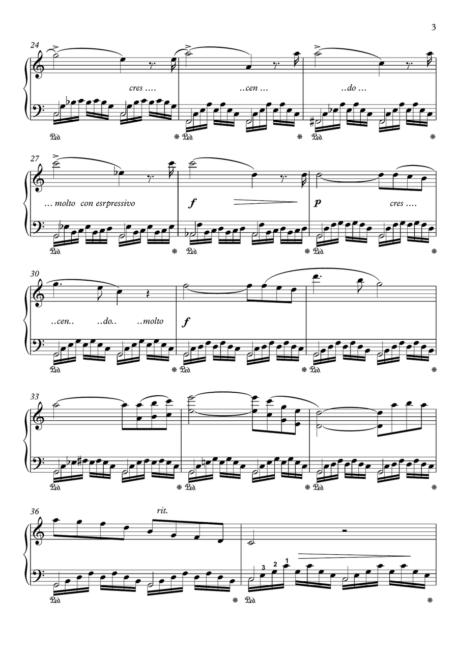 Ave Maria piano solo pdf by Gounod Bach image number null