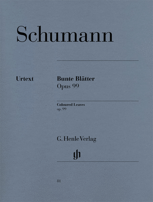 Book cover for Coloured Leaves (Bunte Blätter) Op. 99