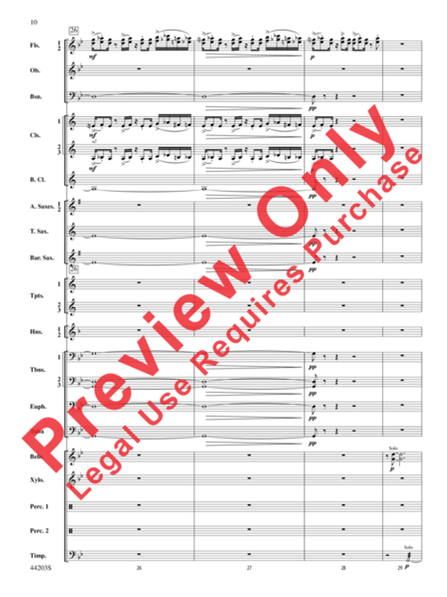 Loco Motion Concert Band scores gallery preview page 22